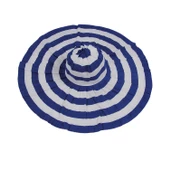 Yazlık Kadın Geniş Kenarlı Şeritli Şapka 5377 thumbnail 8