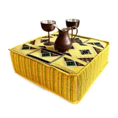 Shark Anatolia Şark Köşesi Masası Puf Kilim Sarı - 4