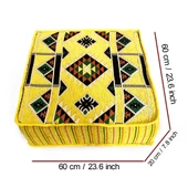 Shark Anatolia Şark Köşesi Masası Puf Kilim Sarı - 2