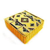 Shark Anatolia Şark Köşesi Masası Puf Kilim Sarı - 3