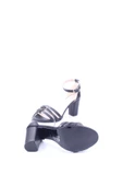 Goldstep 1601 Kadın 7,5 Cm Topuk Dantelli Tek Bant Sandalet - 9