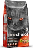 Prochoice Pro 33 Sterilised Somonlu ve Karidesli Kısırlaştırılmış Yetişkin Kedi Maması 15 KG - 1