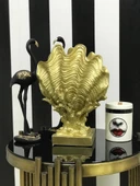 Dekoratif Mercan Üzerinde Deniz Kabuğu Biblo Vazo - 2