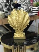 Dekoratif Mercan Üzerinde Deniz Kabuğu Biblo Vazo - 1