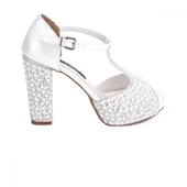 VENÜS 22240361PLATFORM TOPUK BURNU AÇIK ABİYE KADIN SANDALET - 1