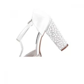 VENÜS 22240361PLATFORM TOPUK BURNU AÇIK ABİYE KADIN SANDALET - 4