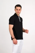 REGULAR FİT FERMUARLI POLO YAKA PAMUKLU ERKEK T-SHİRT - 10