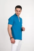 REGULAR FİT FERMUARLI POLO YAKA PAMUKLU ERKEK T-SHİRT - 4