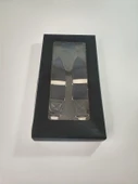 JANTİ PANTOLON ASKISI UNISEX 3,5 CM PETEK DOKULU DERİ MALZEMELİ METAL APARATLI - 5