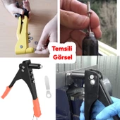 Perçin Tabancası Profesyonel Pop Çelik Perçin Tabancası 9.5 İnç Koltuk Döşeme Manuel Perçinleme - 2