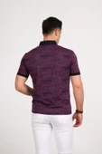 SAN&FA SLİMFİT POLO YAKA LİKRALI DESENLİ ERKEK T-SHİRT thumbnail 4