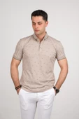 SAN&FA SLİMFİT POLO YAKA LİKRALI KÜÇÜK DESENLİ ERKEK T-SHİRT thumbnail 7