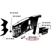 Husqvarna 501275001 Plastik Rehber - Husqvarna 480, 298, 285, 2100, 2101, 2100CD - 2