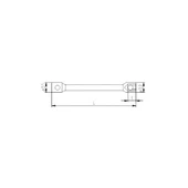 İzeltaş 1870 Ağır Tip Bijon Anahtarı İki Ağız Uzun 27x30mm - 2
