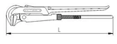 İzeltaş 2201 Maşalı Boru Anahtarı 430mm 1 1/2'' - 2