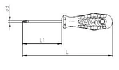 İzeltaş 4320 Yıldız Tornavida Opak Seri Ph1 4.5x80mm - 2