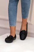 Pembe Potin Fiyonklu Rahat Kalıp Moda Kadın Babet 001-178-22 - 3