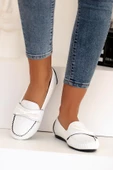 Pembe Potin Fiyonklu Rahat Kalıp Moda Kadın Babet 001-178-22 - 12