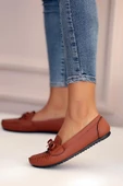 Pembe Potin Fiyonklu Rahat Kalıp Moda Kadın Babet 001-178-22 - 8