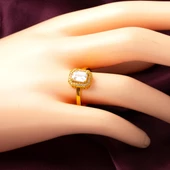 Baget Taşlı 22 Ayar Altın Yüzük thumbnail 2