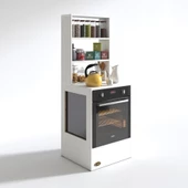 Kenzlife ankastre fırın dolabı nevgece byz 165x60x56 mutfak eko düz - 2