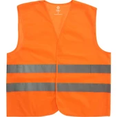 JUNİOR Işçi Ikaz Fosforlu Reflektörlü Turuncu Yelek Standart - 1