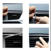 Araç İçi Dışı Geçmeli Krom Ftili 15metre Koruyucu U Tipi Nikelaj Çıta 15MT - 5