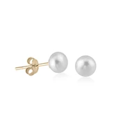 Pearly İncili Altın Küpe thumbnail 1