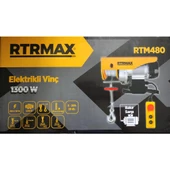 Rtrmax Rtm480 Elektrikli Vinç 1300W Bakır Sargı 20m 800kg Sarı - 2