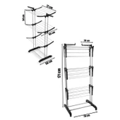 Perilla Tiga Fits 3 Katlı Tekerlekli Çamaşır Kurutmalık - 4