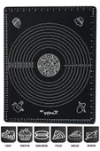 Tilbe Home Silikon Hamur Matı Hamur Açma Pasta Fırın Altlığı Matı Ölçülü Hamur Yoğurma Siyah Orta Boy 50X40 - 3