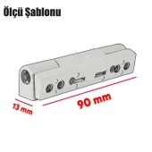 Pvc Pimapen Pencere Menteşesi Metal 90 mm Beyaz (5 ADET) - 3