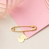 Filli Altın Çengelli Bebek İğnesi thumbnail 3