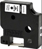Foogy Dymo D1 Etiket Plastik Thermal Beyaz-Siyah - 1