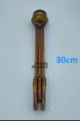 1-1/4'' Meşale Çay Kazanı Rezistansı Kıvrık Bakır 2000W  Kalın Diş Termostatlı Kapak İstemiyorum - 1