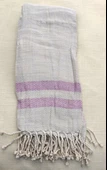 Mandaş Yeni Sezon Pamuklu El Dokuma Peştemal (90x160)-i-Mor Çizgili - 1