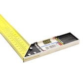 BTS Marangoz Gönye 45 cm Alüminyum Açı Ölçer Cetvel (12247) - 4