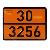 ADR 30/3256 Yüksek Sıcaklıkta Alevlenir Sıvı Uyarı Levhası Alüminyum 40 x 30 cm - 1