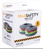 Maxsafety YYF-110 Yarım Yüz Gaz Maskesi Filtresi Abek1 1 Çift - 2