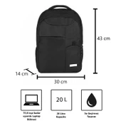 Vegmann VGM-030 Siyah 15,6 inç Notebook Laptop Çantası - 2