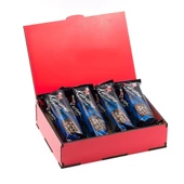 Sevdiklerinize Özel Kırmızı Ahşap Hediye Kutusunda 4 Adet Eti Karam Gurme Bitter Çikolatalı thumbnail 1