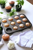 Tilbe Home Muffin Kalıbı 12'li Kek Pasta Kurabiye Cupcake Lüx Muffin Kalıbı Kek Çörek Fırın Kapsülü Tepsisi - 1