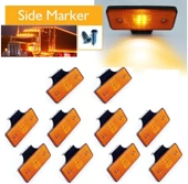 KAMYON TIR DORSE OTOBÜS  YAN MARKER LAMBA (10 ADET ) SARI 12-24 V E ONAY BELGELİ - 1