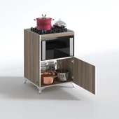 Kenzlife ocak dolabı doğangün crd 85*60*56 hazır mutfak ankastre gömme ocak için arkalıksız thumbnail 2