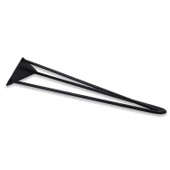 Üçgen Mobilya Masa Sehpa Ayağı 74 cm Mat Siyah Metal Ayak - 4