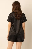 Miorre Bayan Saten Şortlu Pijama Takımı - 8