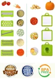 Tilbe Home Vegetable Chopper Pratik Hazneli Sebze Patates Dilimleyici Doğrayıcı Rendeleme Seti 13 Parça - 5