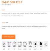 Emes EM01 SPR 125F Döner Tablalı Frenli Teker 125 mm 110 Kg - 2