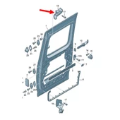 VW Caddy 2004-10 Sağ Arka Sürgülü Kapı Üst Kolu Mekanizması 2K0843436A - 3