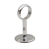 Askı Flanşı Açık Ağız Daire Dolap Elbise Askı Aparatı Boru Tutucu (2 ADET) thumbnail 5